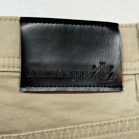 English Laundry 5-Pocket Chino Pants Mens 34x30 Khaki Tan Excellent Stretch - Picture 4 of 14